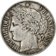 Moneta, Francia, Cérès, Franc, 1888, Paris, MB+, Argento, KM:822.1