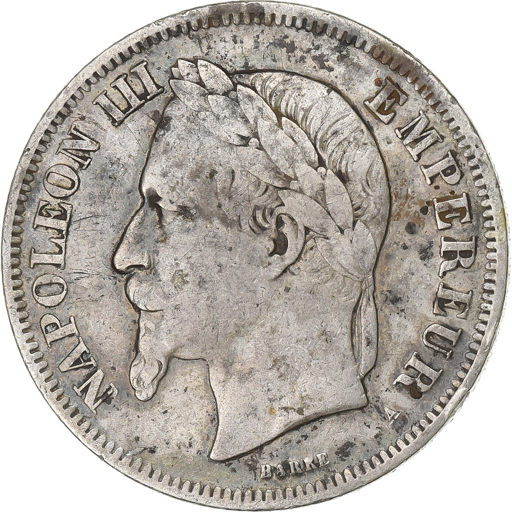 Munten, Frankrijk, Napoleon III, Napoléon III, 2 Francs, 1866, Paris, FR+