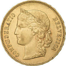 Suiza, 20 Francs, 1896, Bern, Oro, MBC, KM:31