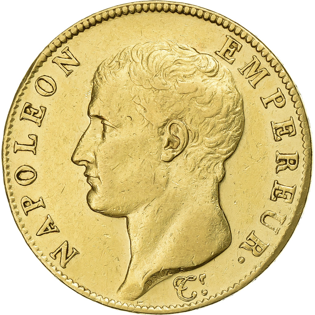Frankreich, Napoleon I, 40 Francs, AN 13, Paris, Gold, SS, Gadoury:1081, KM:664