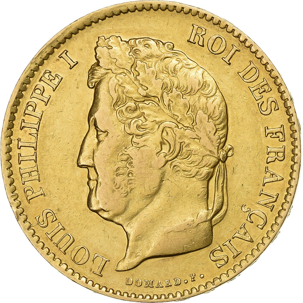 Francia, Louis-Philippe, 40 Francs, 1831, Paris, Oro, MBC+, Gadoury:1106, Le