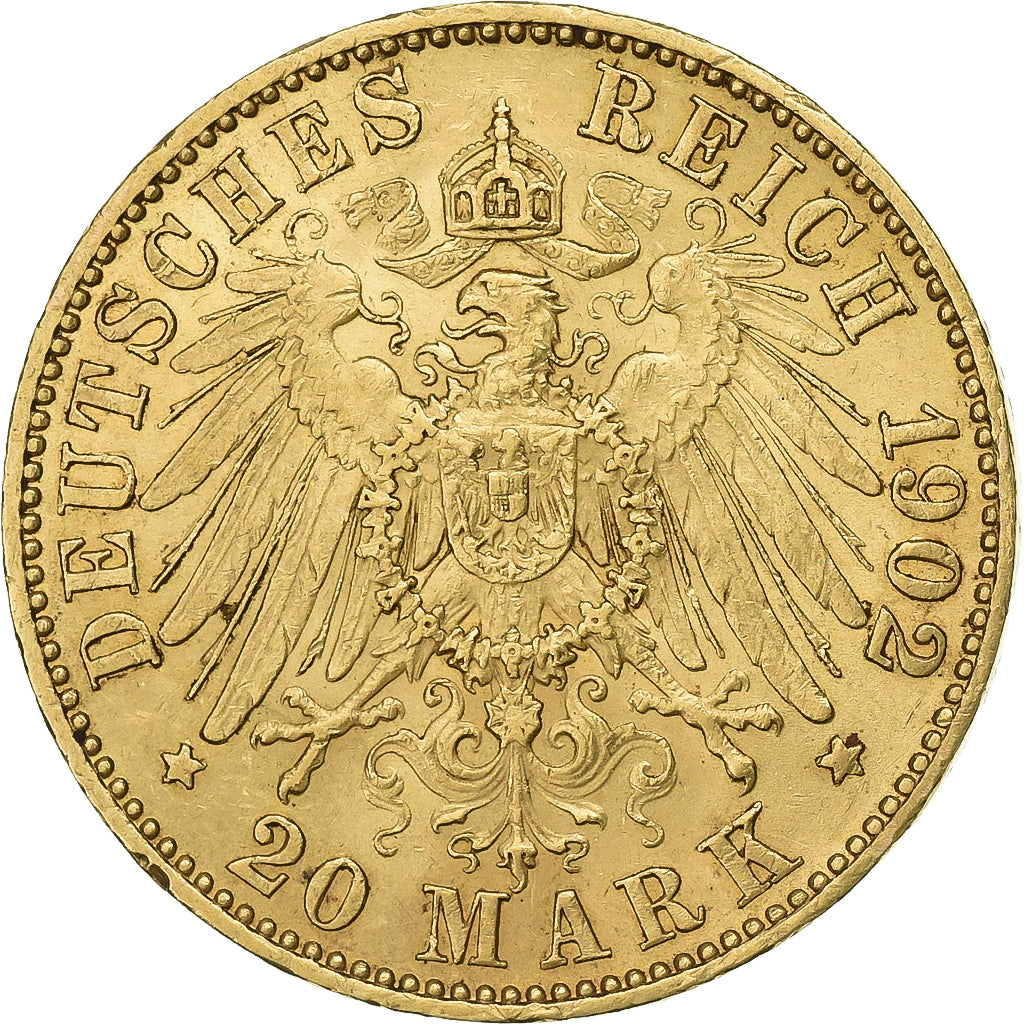 Münze, Deutsch Staaten, PRUSSIA, Wilhelm II, 20 Mark, 1902, Berlin, SS+, Gold