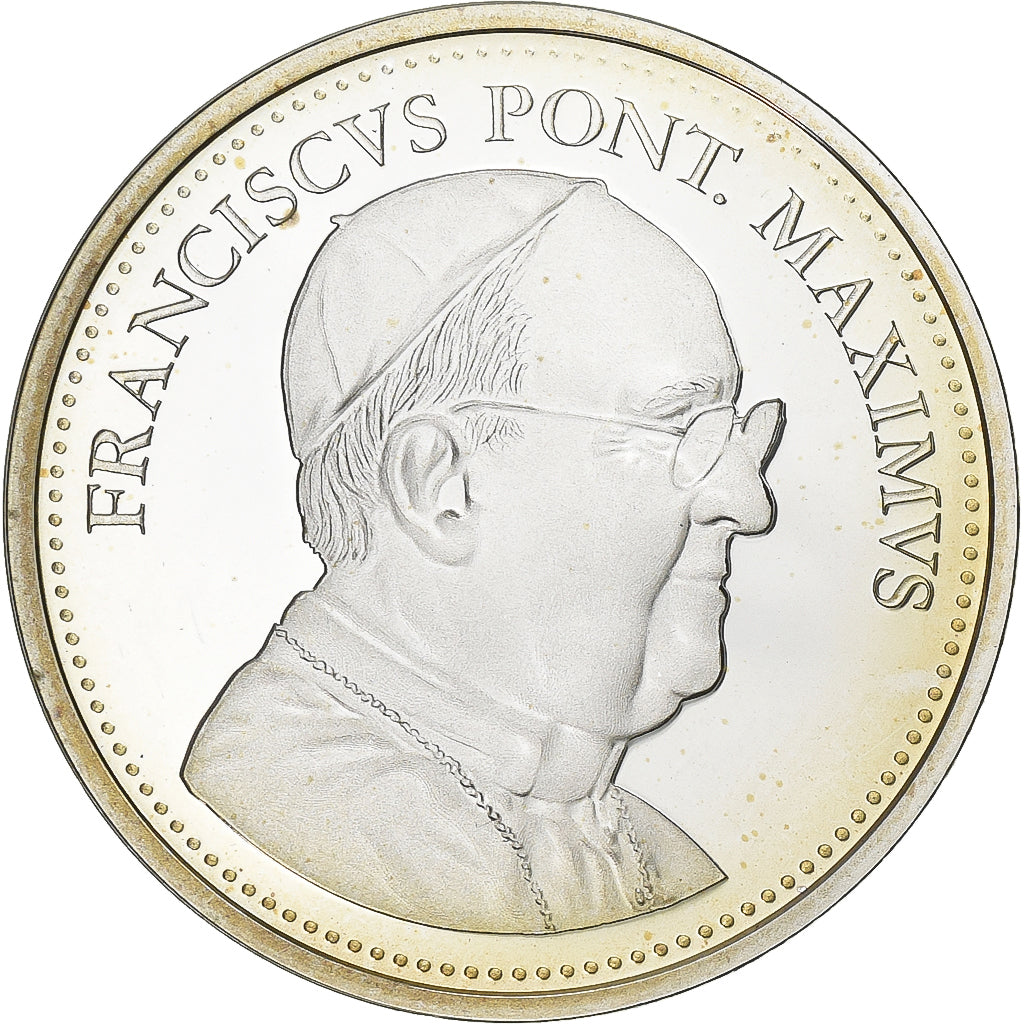 Watykan, Medal, Le Pape François, 2013, MS(65-70), Srebro