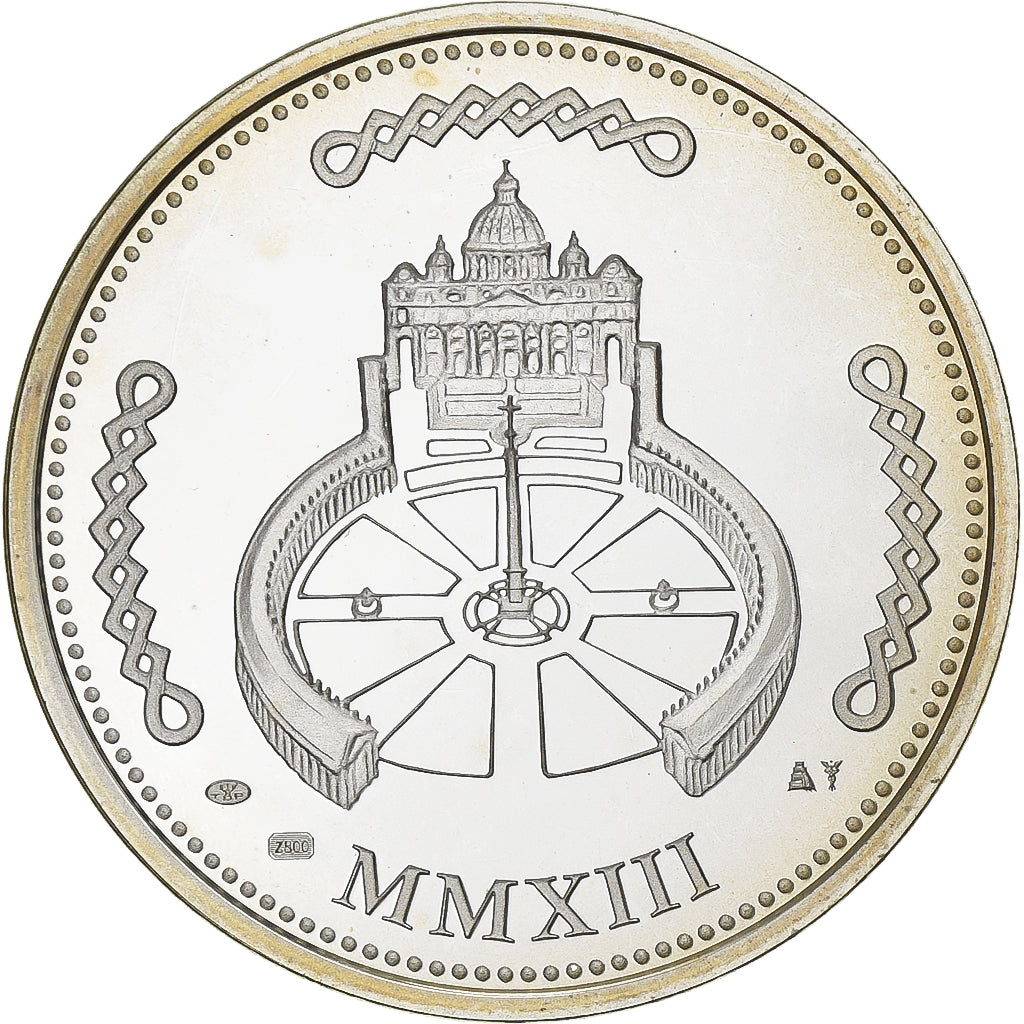 Watykan, Medal, Le Pape François, 2013, MS(65-70), Srebro