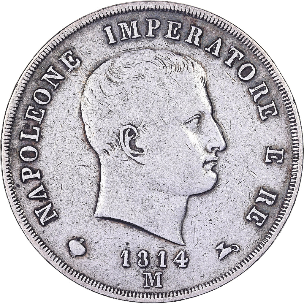 Coin, ITALIAN STATES, KINGDOM OF NAPOLEON, Napoleon I, 5 Lire, 1814, Milan