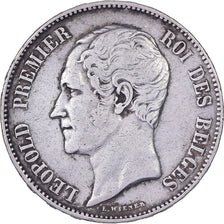 Coin, Belgium, Leopold I, 5 Francs, 5 Frank, 1851, Brussels, VF(30-35), Silver
