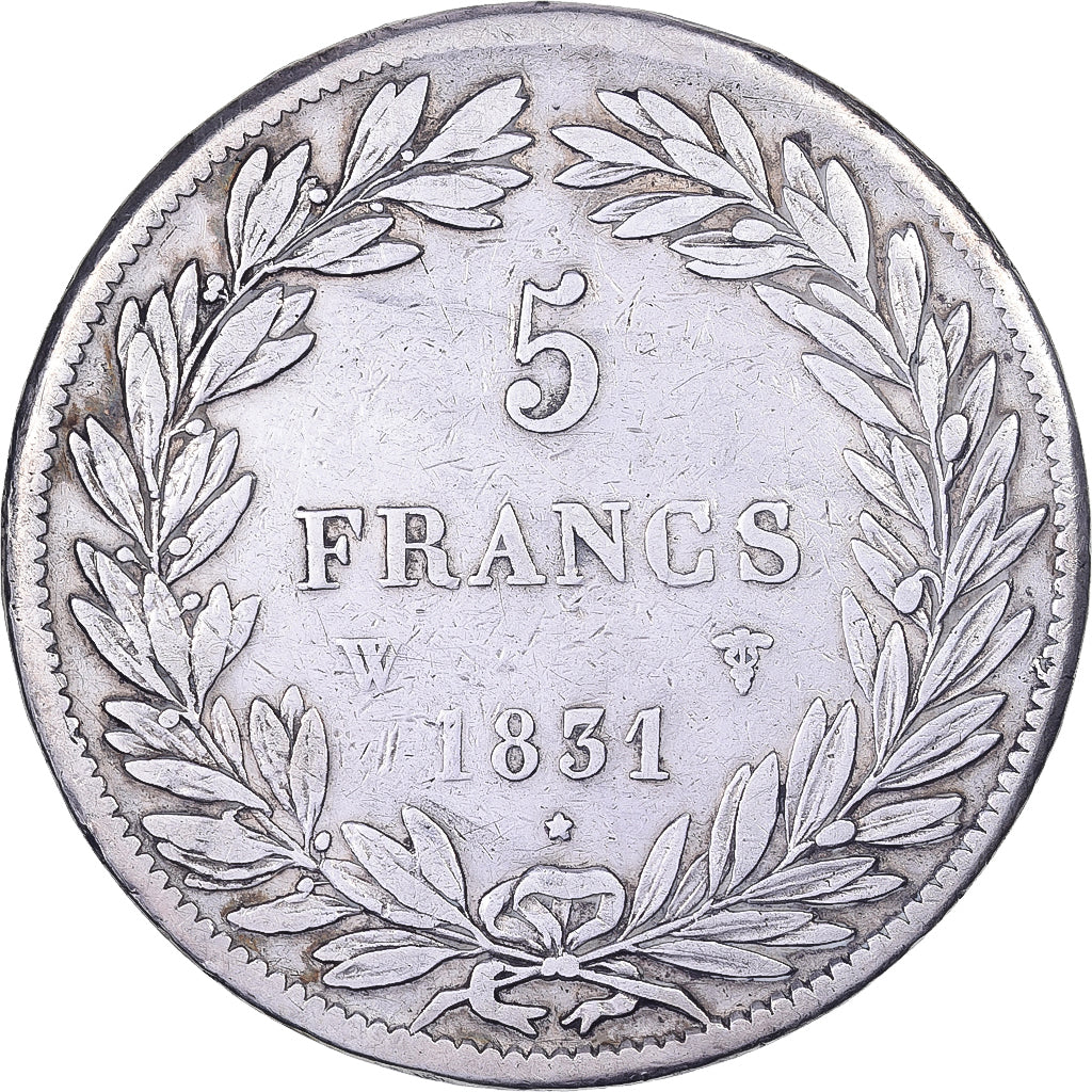 France, Louis-Philippe, 5 Francs, 1831, Lille, TB+, Argent, KM:735.13