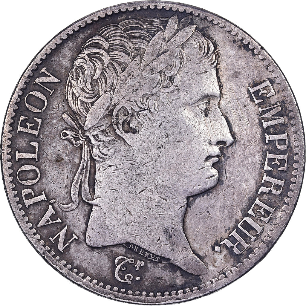 FRANCE, Napoléon I, 5 Francs, 1813, La Rochelle, KM #694.6, EF(40-45), Silver, G