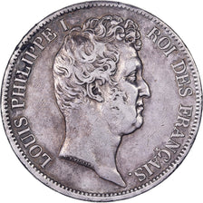 France, Louis-Philippe, 5 Francs, 1831, Paris, Tranche en relief, VF(30-35)