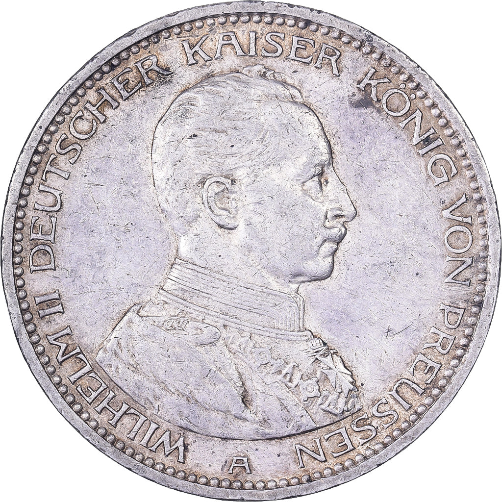 Kingdom of Prussia, Wilhelm II, 5 Mark, 1913, Berlin, Silver, EF(40-45)