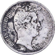 Frankreich, Louis-Philippe, 5 Francs, 1830, Paris, VF(30-35), Silber