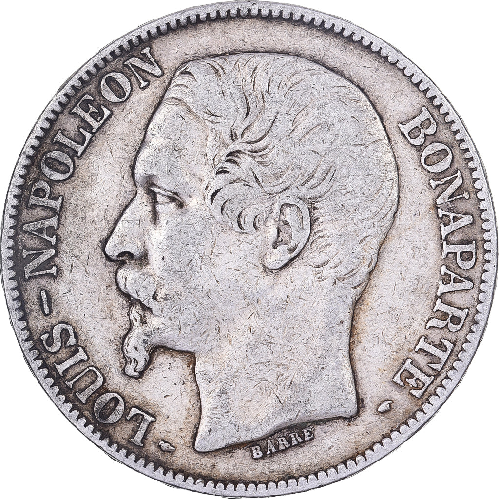 France, Napoléon III, 5 Francs, 1852, Paris, TB+, Argent, KM:773.1, Gadoury:726