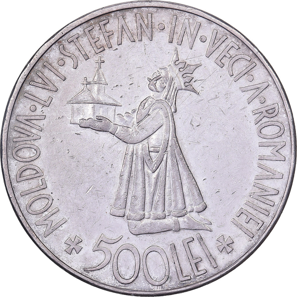 Coin, Romania, Mihai I, 500 Lei, 1941, AU(50-53), Silver, KM:60