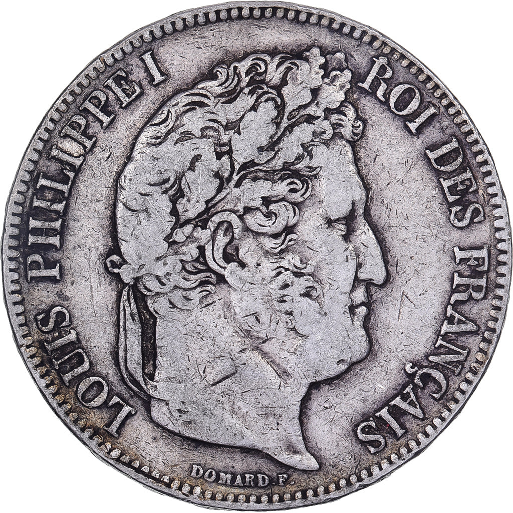 Francja, 5 Francs, Louis-Philippe, 1835, Limoges, Srebro, VF(20-25)