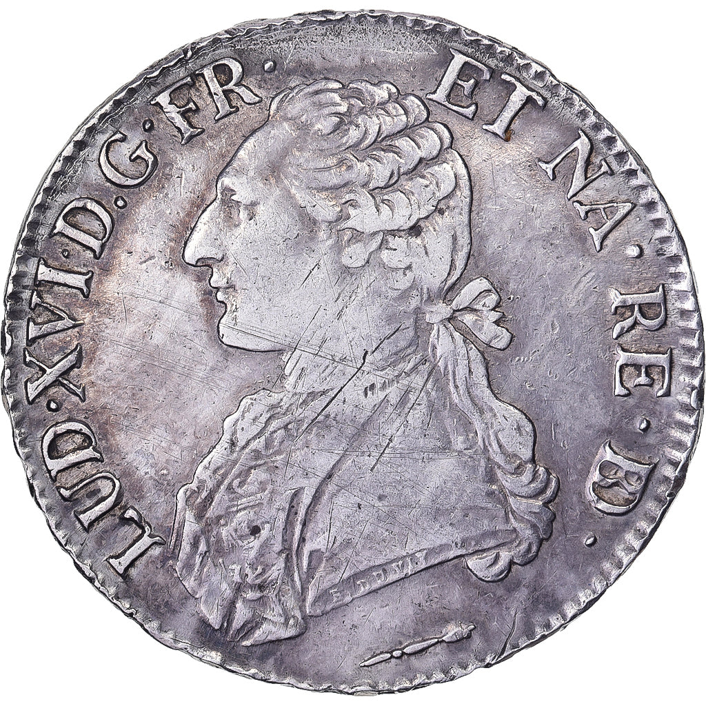France, Louis XVI, Ecu, 1785, Pau, Silver, EF(40-45), Gadoury:356a, KM:572