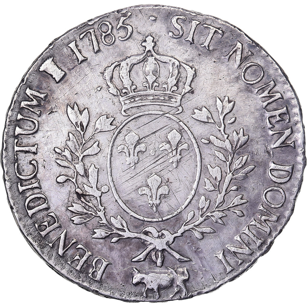 France, Louis XVI, Ecu, 1785, Pau, Silver, EF(40-45), Gadoury:356a, KM:572
