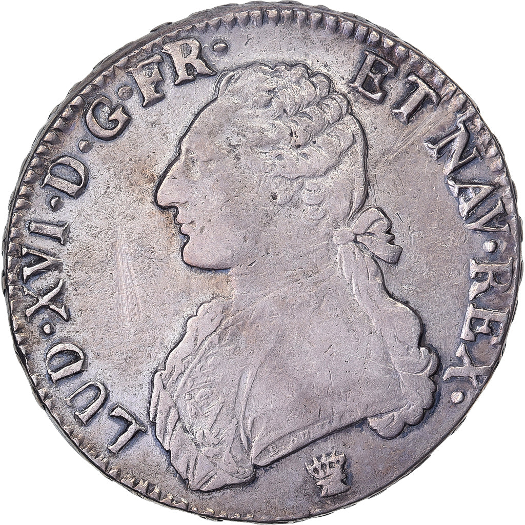Francja, Louis XVI, Ecu, Écu aux branches d'olivier, 1791, Limoges, Srebro