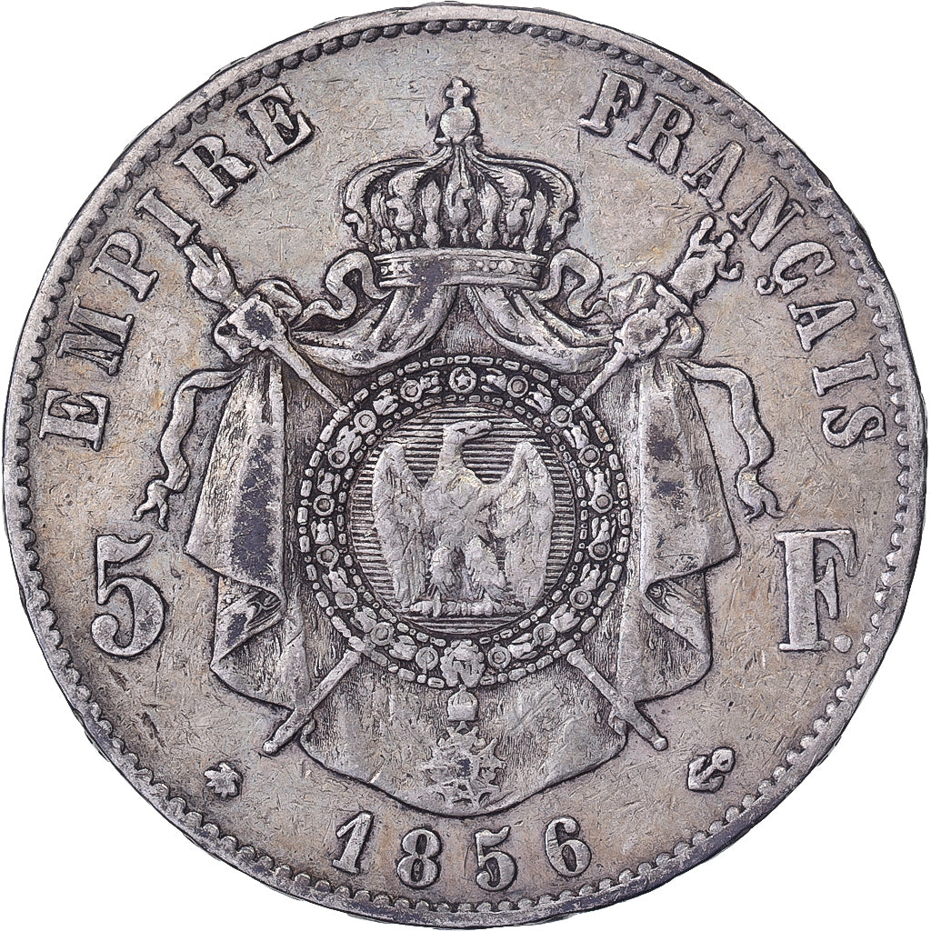 Coin, France, Napoleon III, Napoléon III, 5 Francs, 1856, Strasbourg