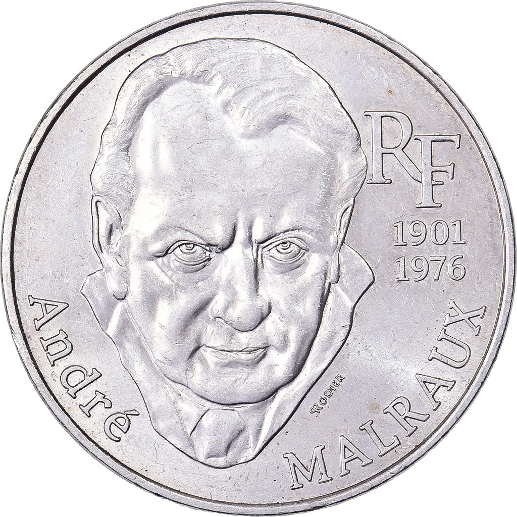 France, 100 Francs, André Malraux, 1997, Argent, TTB+, KM:1188