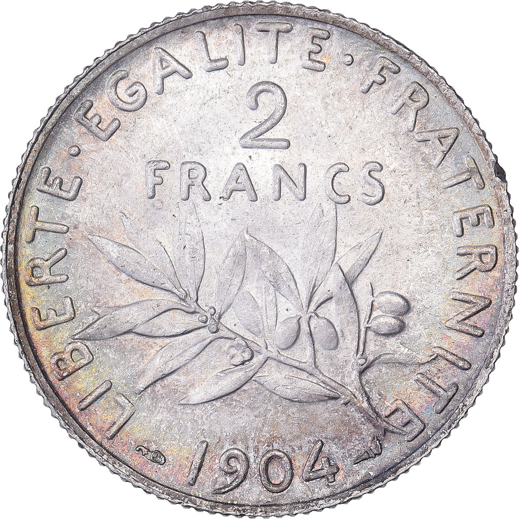 Münze, Frankreich, Semeuse, 2 Francs, 1904, Paris, SS+, Silber, Gadoury:532