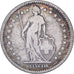 Münze, Schweiz, 2 Francs, 1874, Bern, S+, Silber, KM:21
