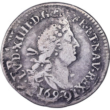 Münze, Frankreich, Louis XIV, 4 Sols aux 2 L, 4 Sols 2 Deniers, 1692, Rennes