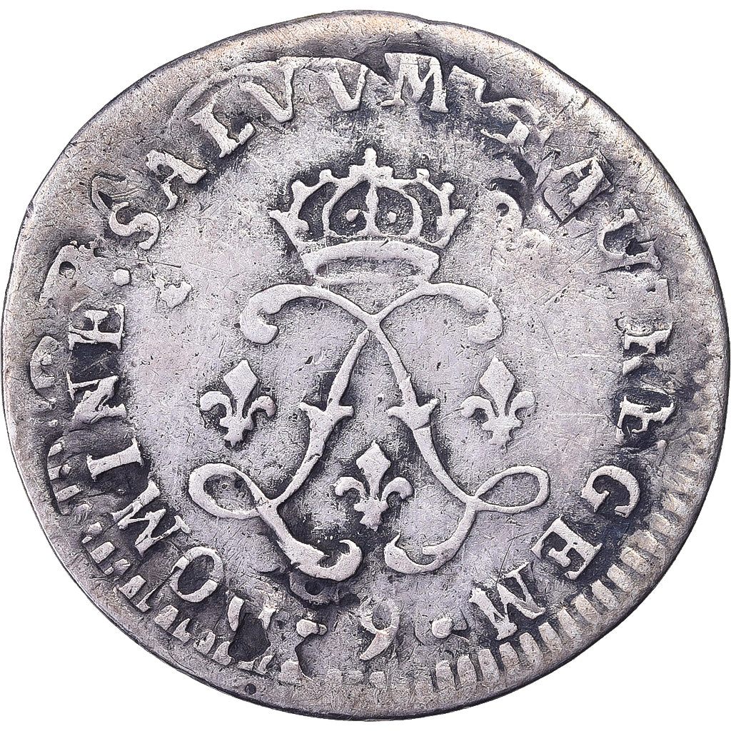 Münze, Frankreich, Louis XIV, 4 Sols aux 2 L, 4 Sols 2 Deniers, 1692, Rennes