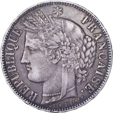 France, Cérès, 5 Francs, 1871, Bordeaux, EF(40-45), Silver, KM:818.2