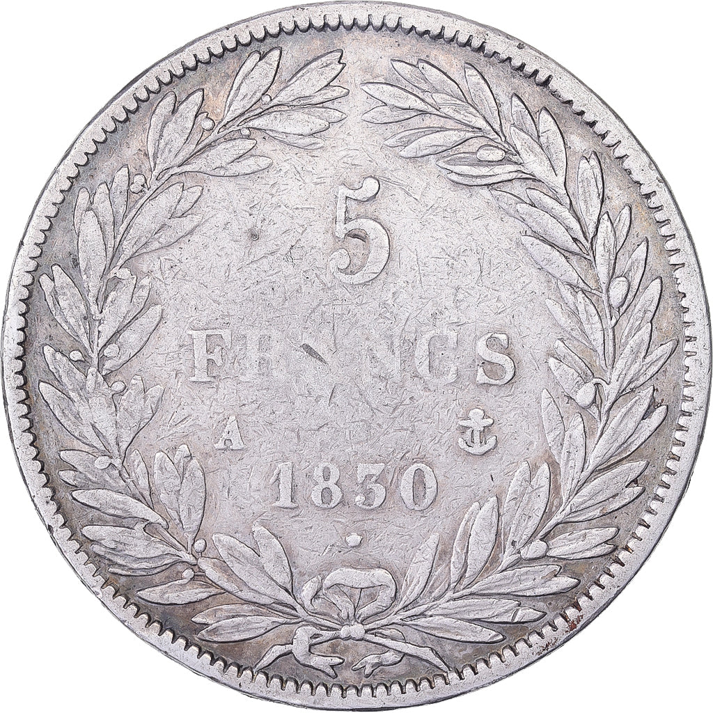 Frankreich, 5 Francs, Louis-Philippe, 1830, Paris, Sans le I, Silber, S