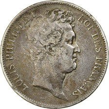 France, Louis-Philippe, 5 Francs, 1830, Nantes, VF(30-35), Silver, KM:735.12