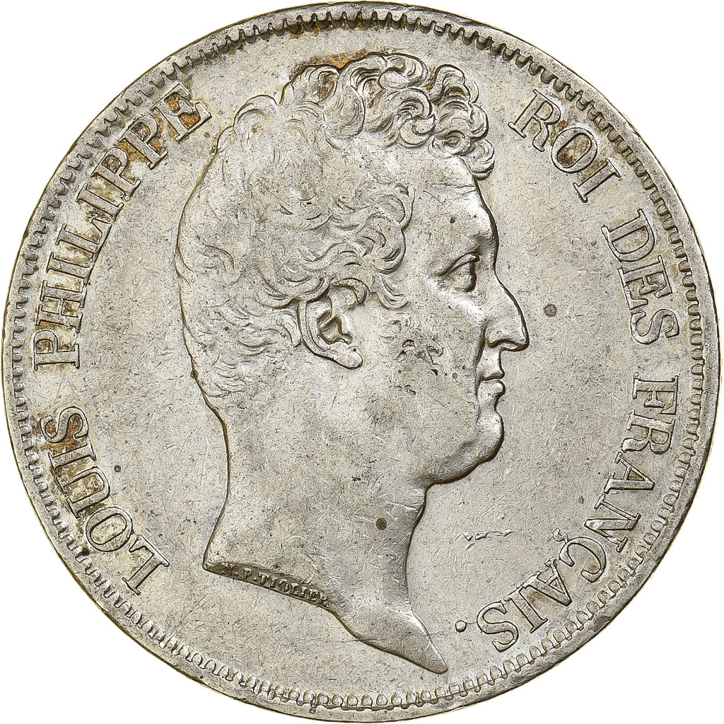 Francia, Louis-Philippe, 5 Francs, 1830, Lille, BB, Argento, KM:735.13, Gadou...