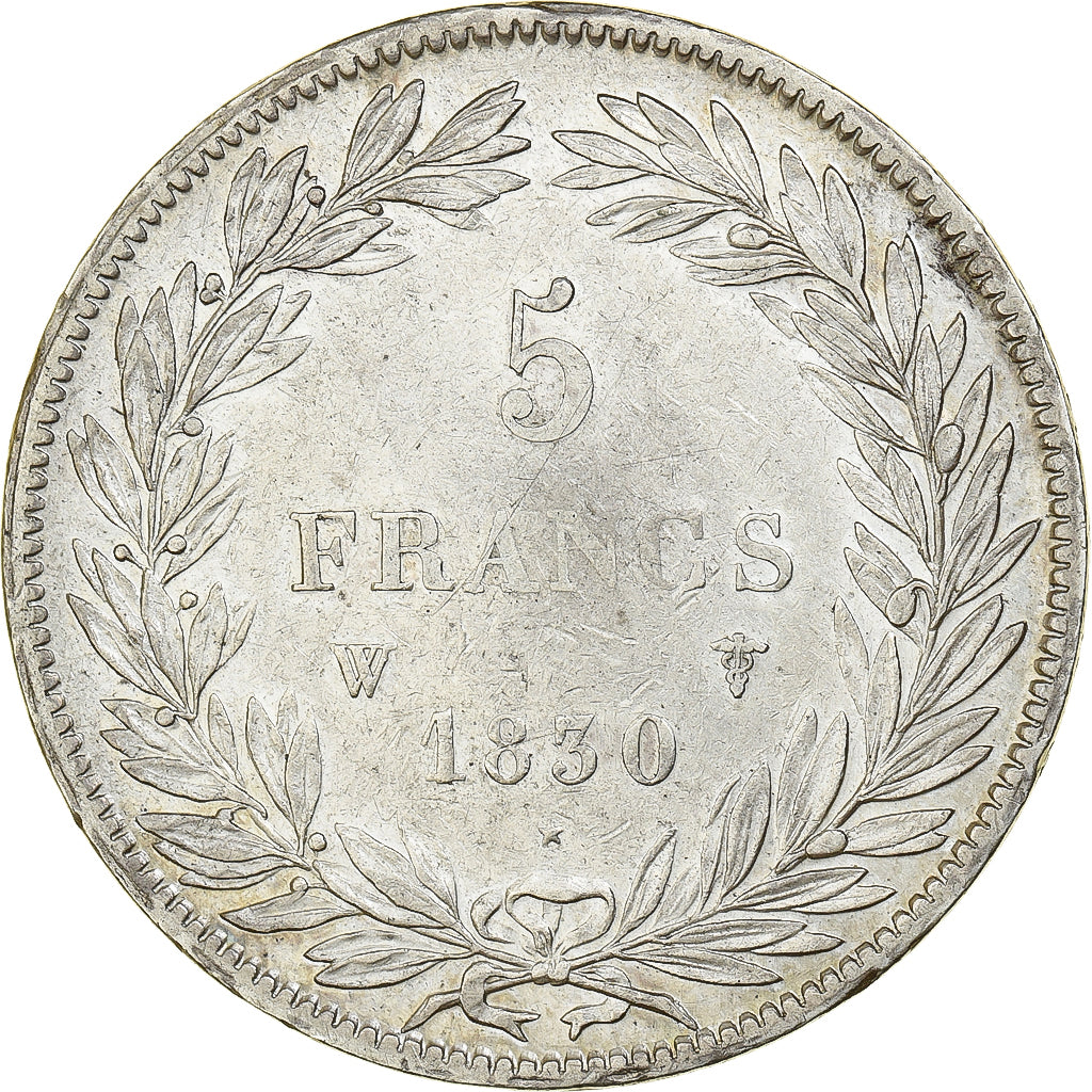 Francia, Louis-Philippe, 5 Francs, 1830, Lille, BB, Argento, KM:735.13, Gadou...