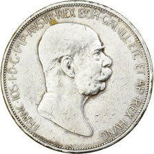Österreich, Franz Joseph I, 5 Corona, 1908, Silber, SS, KM:2809