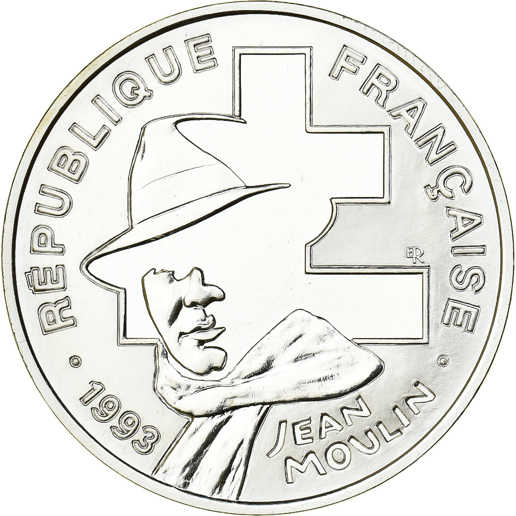 Moneta, Francja, 100 Francs, 1993, MS(65-70), Srebro, KM:1023, Gadoury:C39