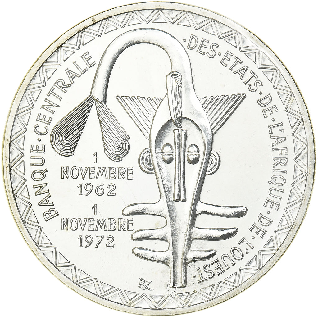 Munten, West Afrikaanse Staten, 500 Francs, 1972, Paris, PR+, Zilver, KM:7
