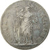 ESTADOS ITALIANOS, PIEDMONT REPUBLIC, 5 Francs, AN 10 (1801), Turin, Prata