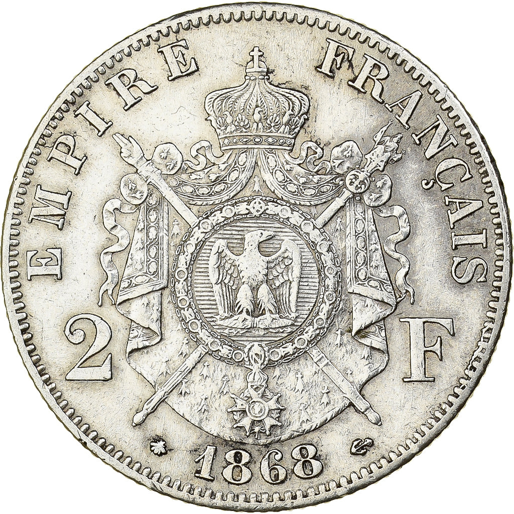 Münze, Frankreich, Napoleon III, Napoléon III, 2 Francs, 1868, Paris, SS+