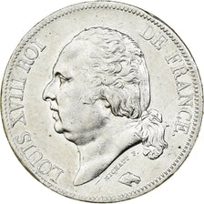 Moneta, Francia, Louis XVIII, Louis XVIII, 5 Francs, 1819, Rouen, MB+, Argento
