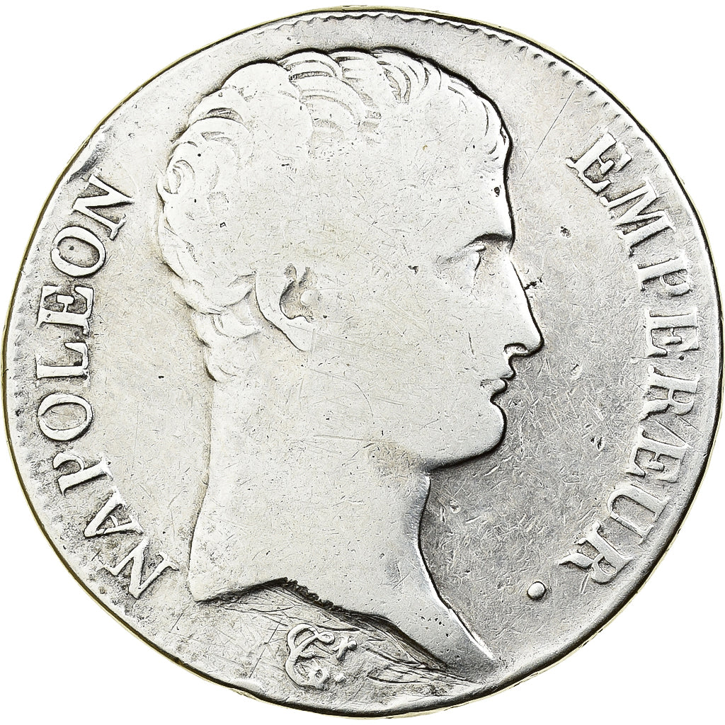 France, Napoleon I, 5 Francs, An 13, 1805 M, Toulouse, Silver, KM:662.10