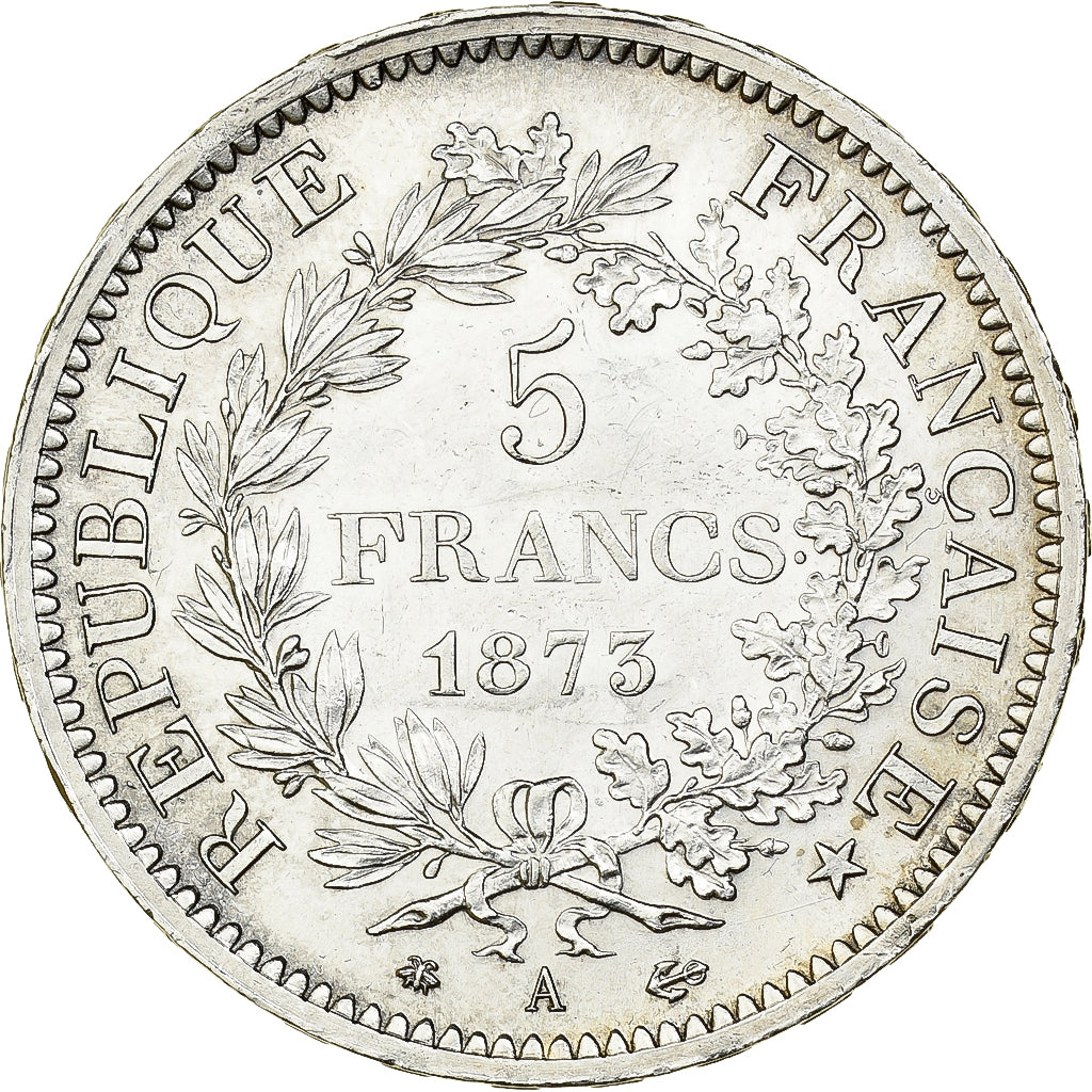 Coin, France, Hercule, 5 Francs, 1873, Paris, AU(55-58), Silver, KM:820.1