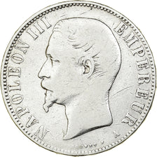 Moneta, Francja, Napoleon III, 5 Francs, 1856, Paris, VF(20-25), Srebro