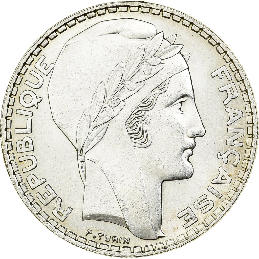 França, 20 Francs, Turin, 1938, Paris, Prata, AU(55-58), Gadoury:852, KM:879