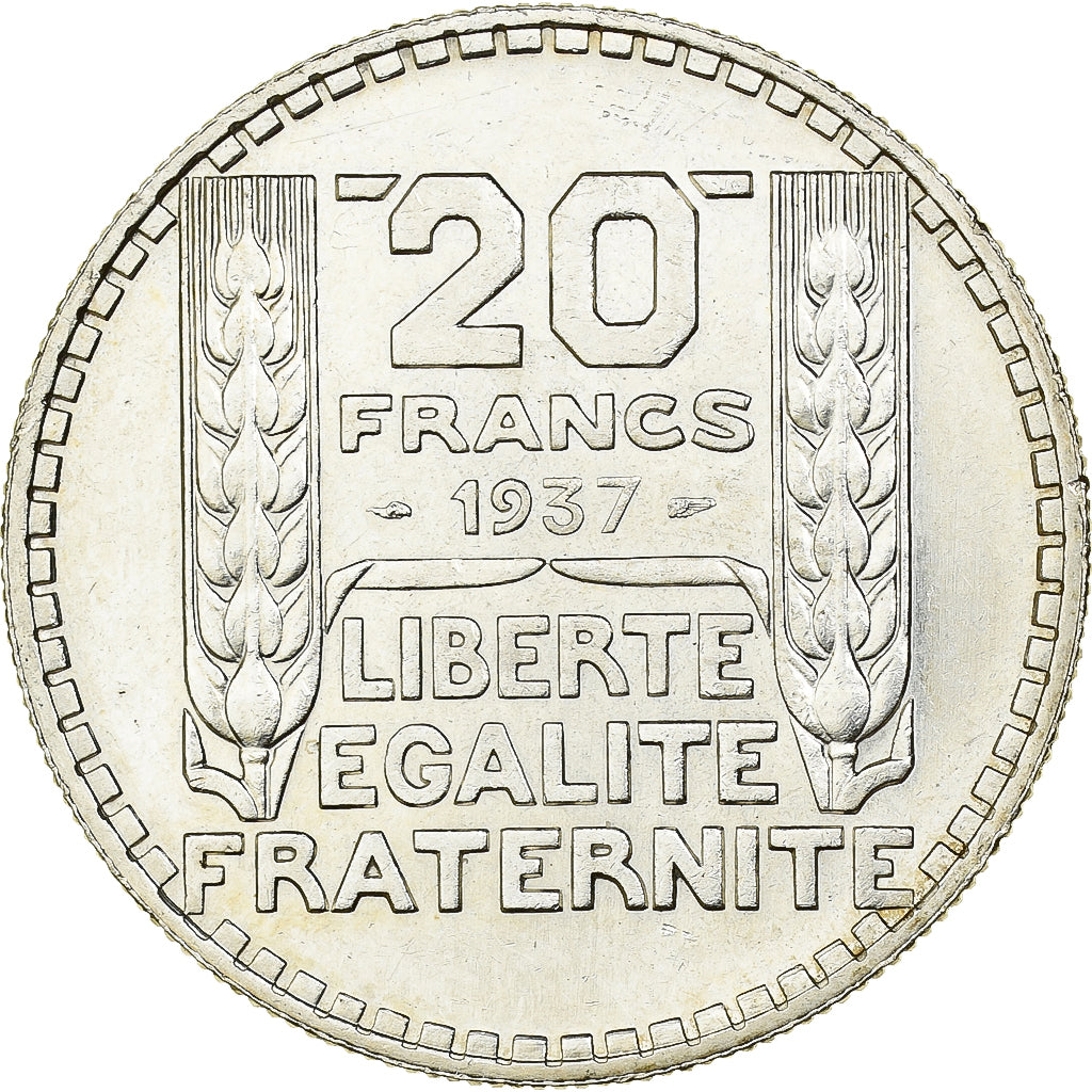 Monnaie, France, Turin, 20 Francs, 1937, SUP, Argent, KM:879, Gadoury:852