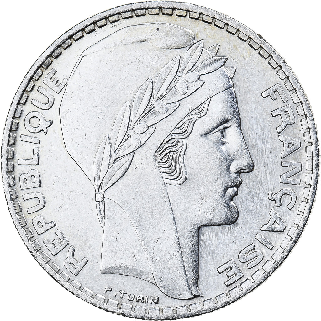 Moneta, Francia, Turin, 20 Francs, 1934, Paris, SPL-, Argento, KM:879