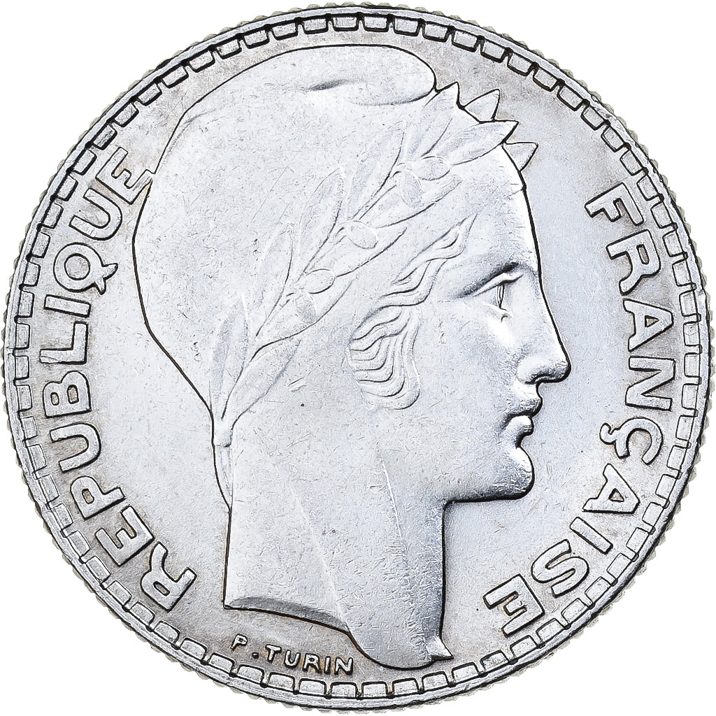 Coin, France, Turin, 10 Francs, 1938, Paris, AU(55-58), Silver, KM:878