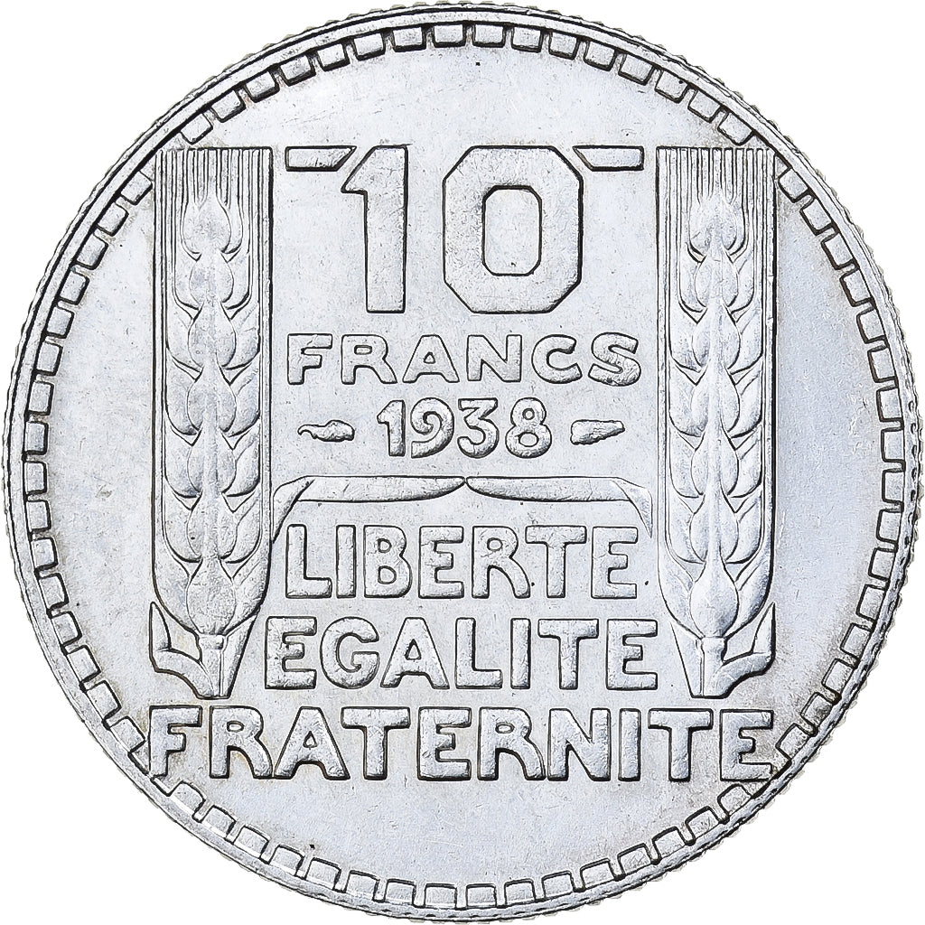 Coin, France, Turin, 10 Francs, 1938, Paris, AU(55-58), Silver, KM:878