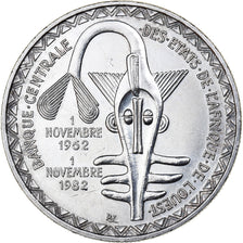 West African States, 5000 Francs, 1982, Silver, MS(60-62), KM:11