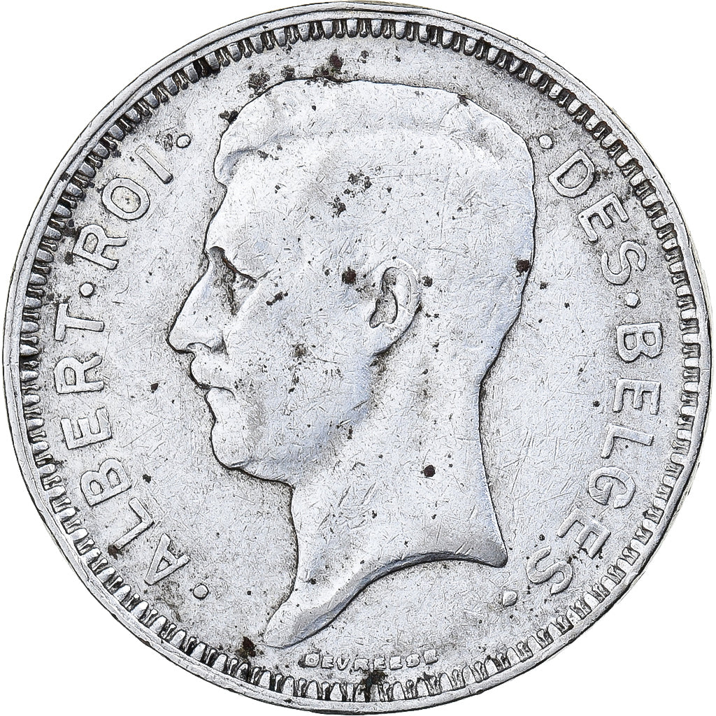 Belgien, 20 Francs, 1934, Brussels, Silber, S+