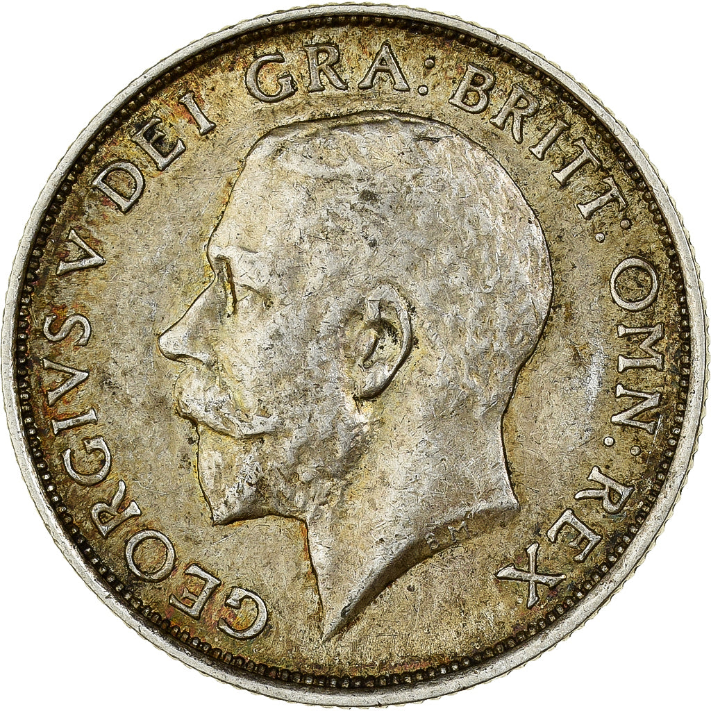 Moneta, Wielka Brytania, George V, Shilling, 1919, EF(40-45), Srebro, KM:816