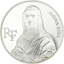 France, 100 Francs, Mona Lisa, 1993, Paris, Silver, MS(63), KM:1017